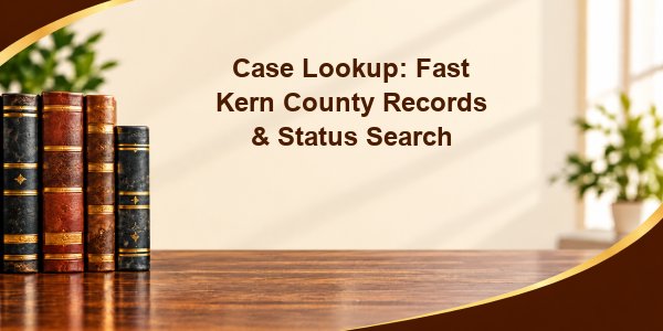 Case Lookup: Fast Kern County Records & Status Search