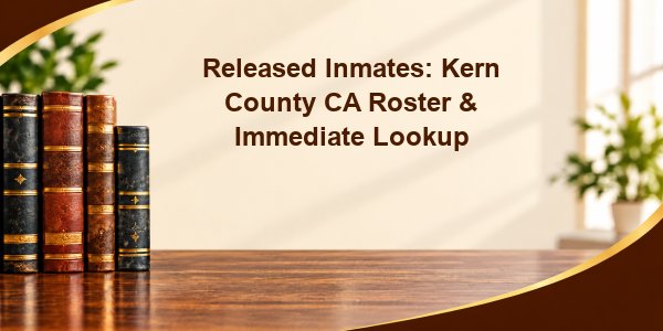 Released Inmates: Kern County CA Roster & Immediate Lookup